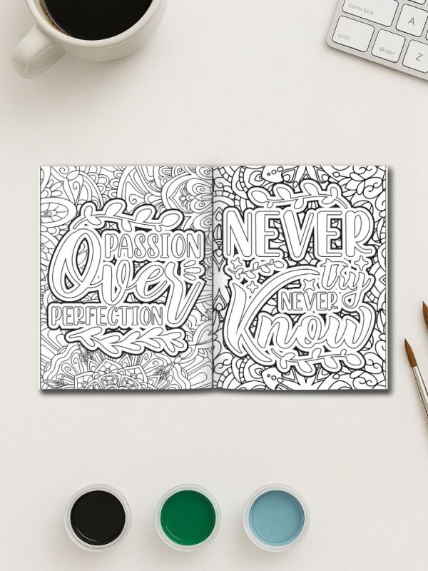 Motivational Magic – 1325 Quote Coloring Page Mega Bundle - Image 3