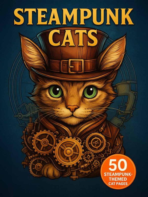 Steampunk Cats - 50 Steampunk-Themed Cat Pages
